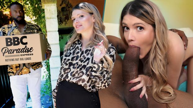 BBCParadise – Riley Rose – MILF Stuffs Her Holes With Her New Neighbor’s Black Cock