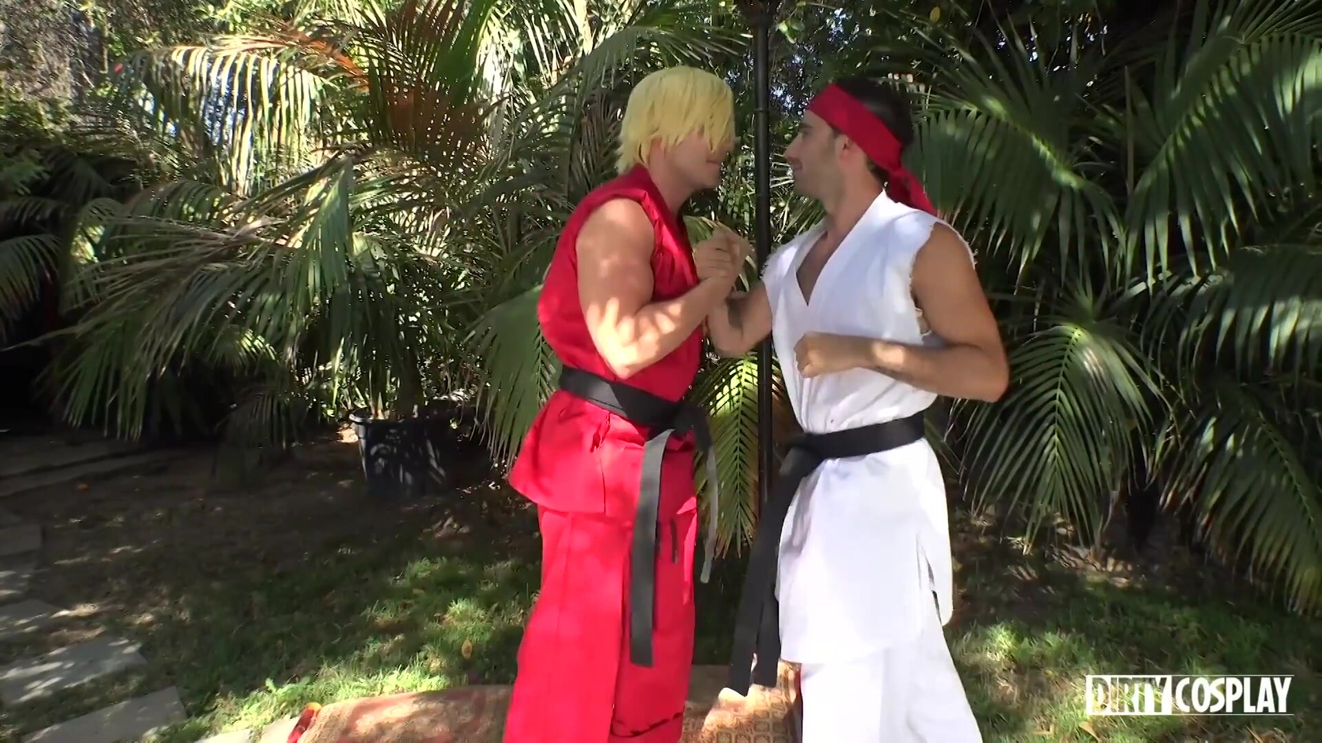 ken and ryu showing chi¡unli how to fught