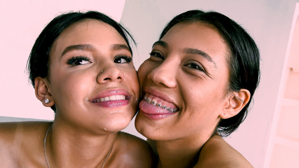 Petite Latina Teen Stepsisters Skip Class To Fuck Big White Cock American