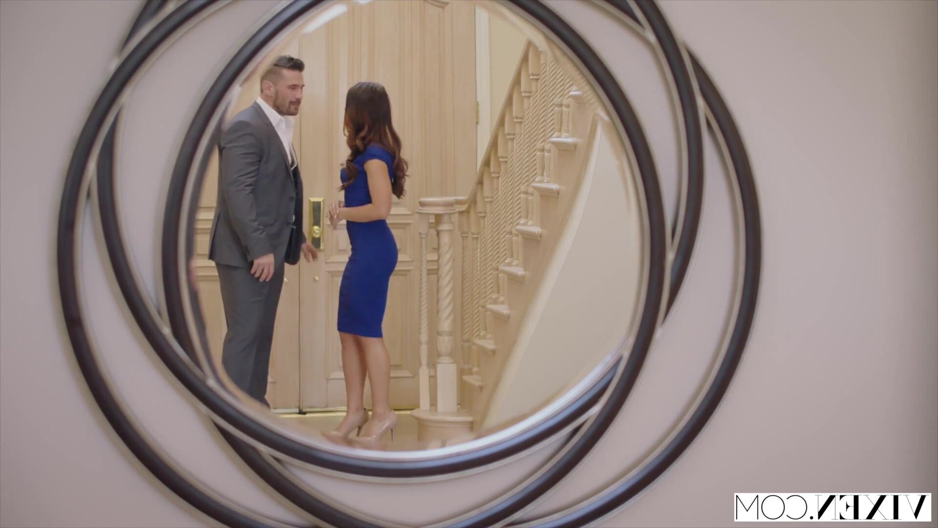 The boss gets intimate with Adriana Chechik.