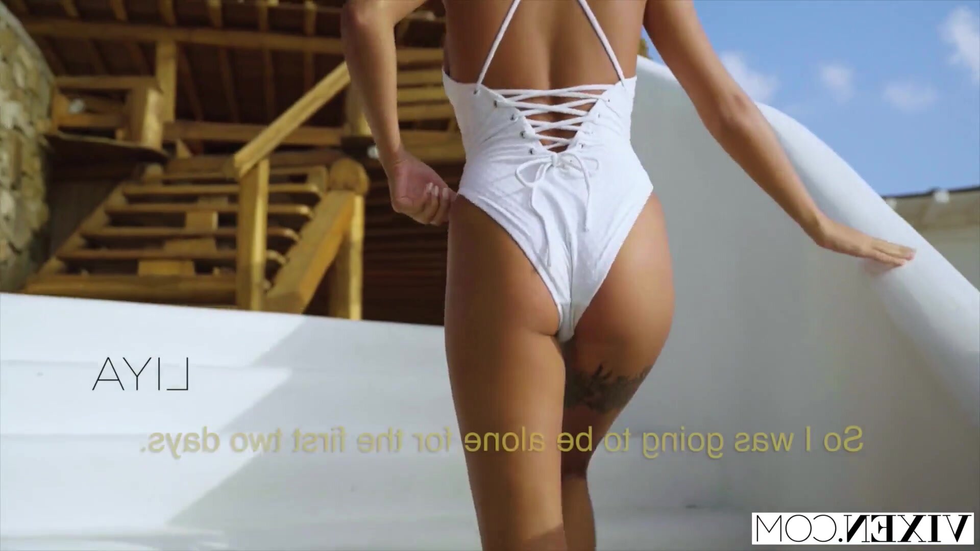 The curvaceous stunner, Liya Silver, is eagerly anticipating her lover’s arrival