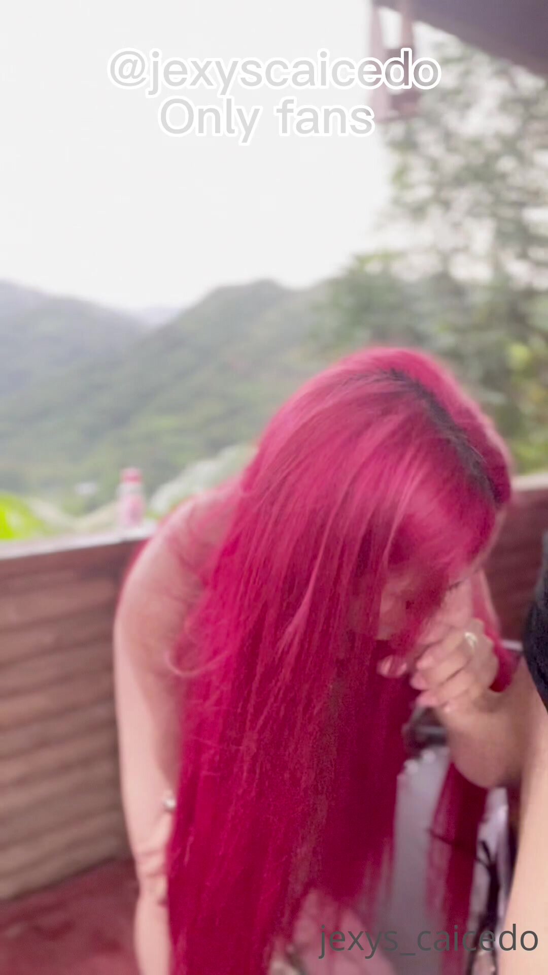 Jexys Caicedo follada al aire libre