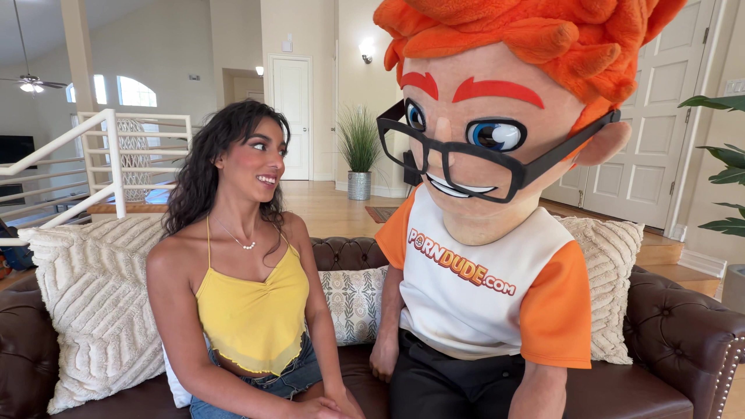 I Stood and Fucked Naked Claire Black Doggy Style in PornDudeCasting