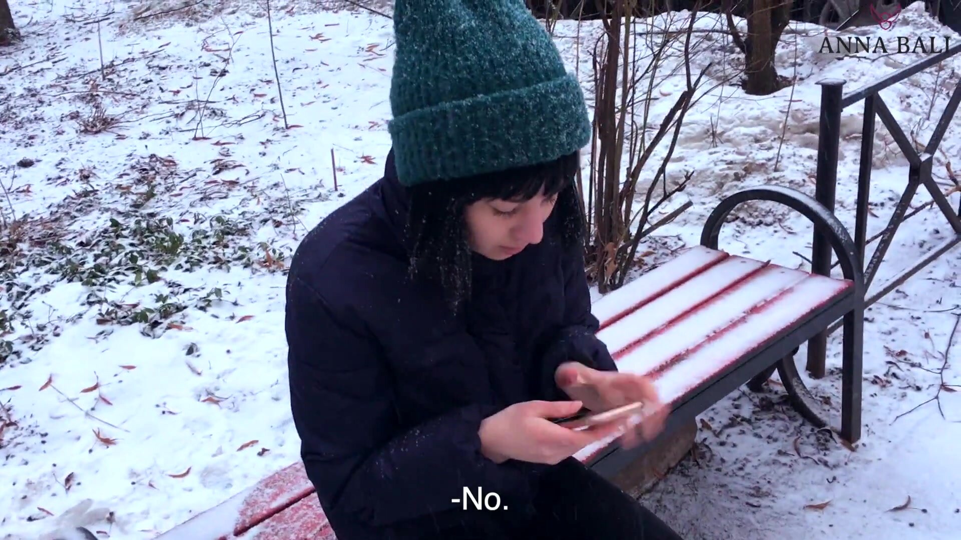 AnnaBali – I Helped the stranger to warm up, swallowed all my sperm