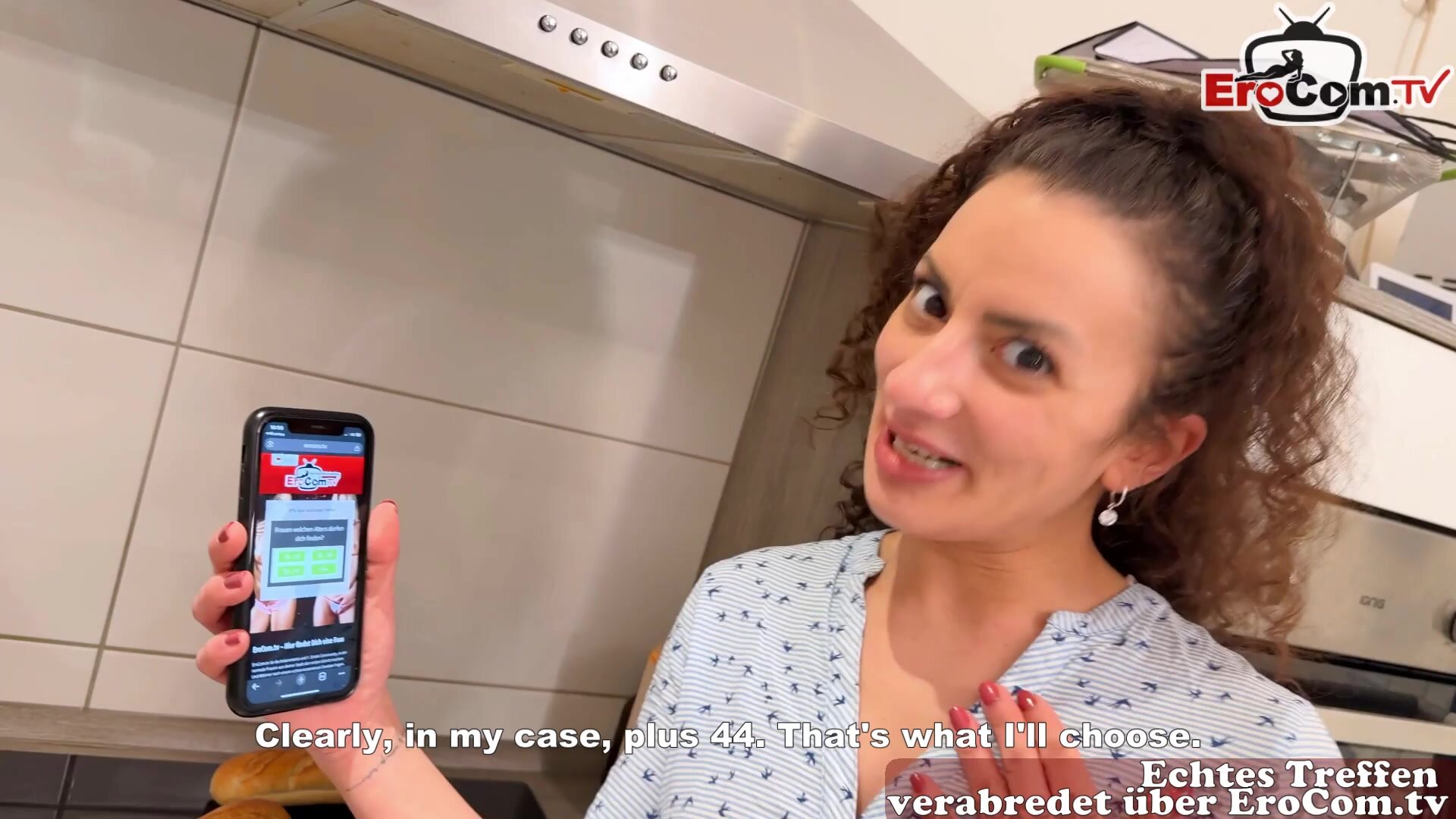 German Milf try real Blind Date and get fucked