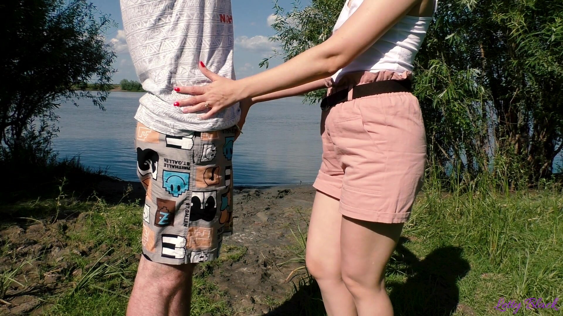 Letty Black – Sloppy Outdoor Blowjob – Oral Creampie Near The Lake