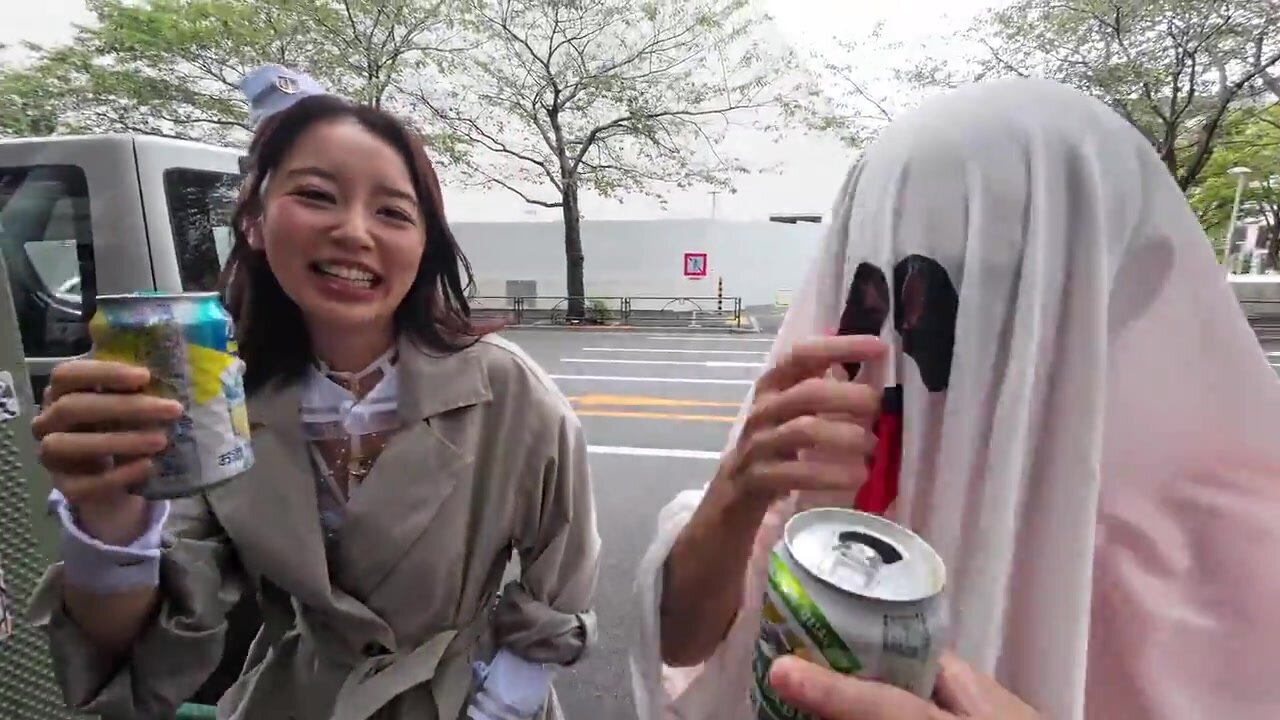 SGKI-084 A party girl found at Halloween in Shinjuku takes on the challenge! If she can withstand anything her busty girlfriend does to her, she’ll win 1 million yen in a no-reaction game!