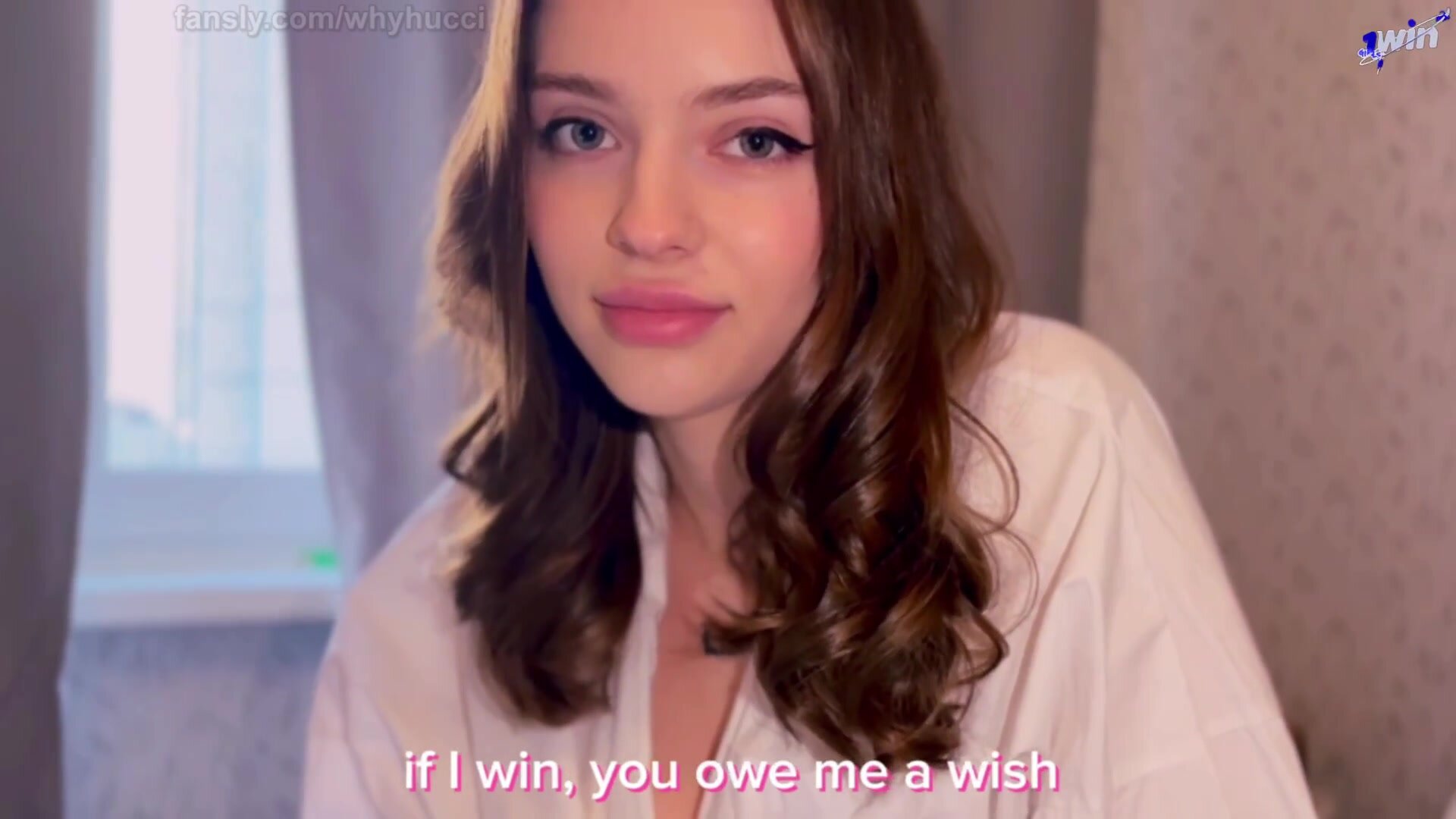 Whyhucci – A Curly Step Sister Lost My Money at a Casino | Cum in Deep Throat and Ball Sucking