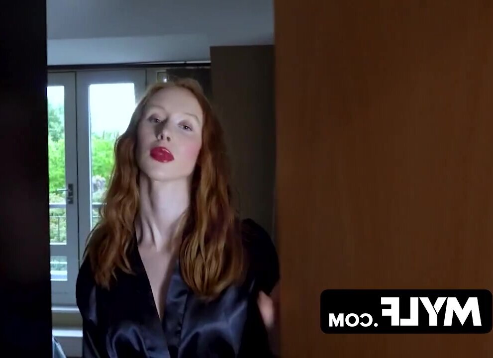 A curvaceous redhead with ample cleavage satisfies her former spouse for a final encounter.