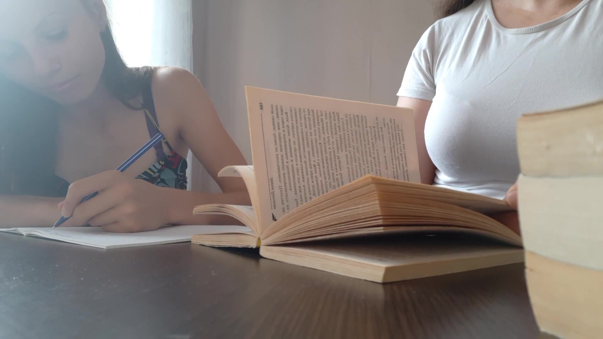 Lesbian Illusion – The Russian Literature Tutor Got Into My Panties Instead Of Class And Put Me In Cancer.