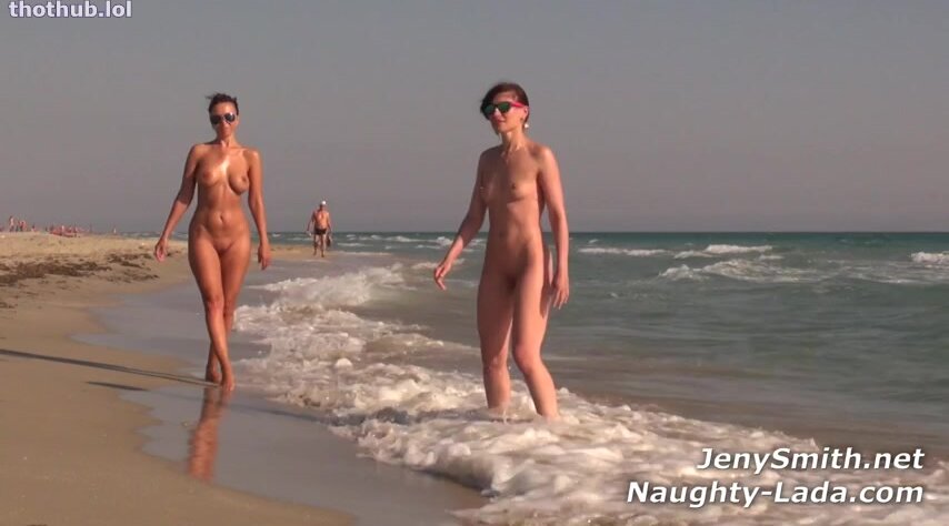 Lada and Jeny on the beach