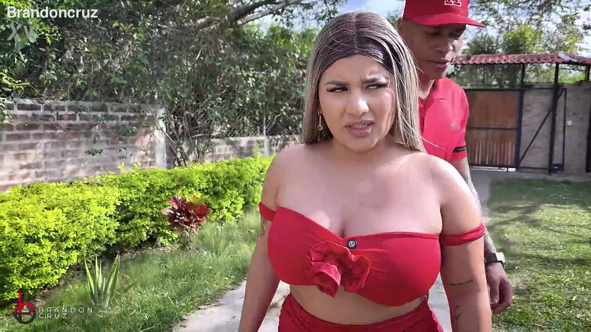 Naty Delgado with Brandon Cruz