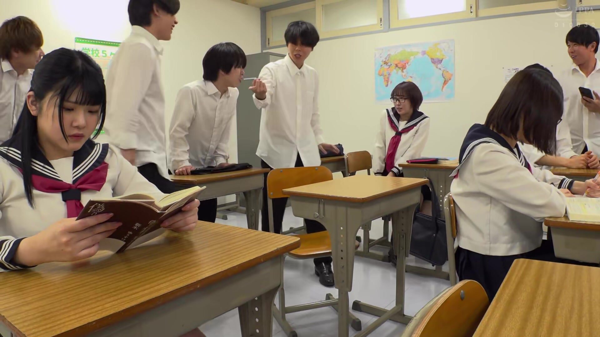 HUNTC-323 Reverse Sailor Rebel Alliance: They rise up in rebellion against the rampaging erect cocks on campus and punish the sexually harassing male students with a fuck!